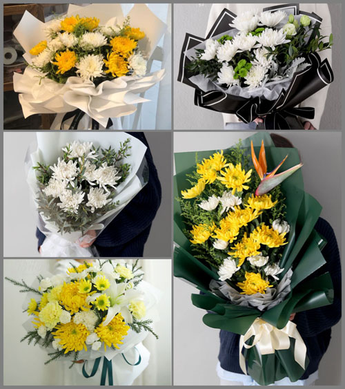 贵州遵义播州区石板镇白事花束代送